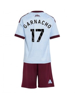 Aston Villa Alejandro Garnacho #17 Replika Tredje Kläder Barn 2026-27 Kortärmad (+ byxor)